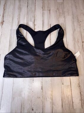 Old Navy Active Powersoft Black Racerback Sports Bra Size XXL NWT